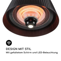 Venice Heat Terrassenheizstrahler 800/1000/1800W Fernbedienung Schwarz -Haushaltsgeräte Geschäft 10032517 de 0008 logo