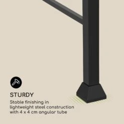 Steakhouse Grilldach 220x215x140cm PE 180 G/m² Flammhemmend Stahl Grau -Haushaltsgeräte Geschäft 10032523 uk 0010 logo