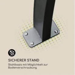 Palazzo Pavillon 4x3m Faltdach Polyester Aluminium Schwarz / Grau -Haushaltsgeräte Geschäft 10032577 de 0006 logo