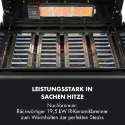 Highgrade 4 IB Gasgrill 6 Brenner 19,8 KW 71x46cm Grill Edelstahl -Haushaltsgeräte Geschäft 10032580 de 0005 logo