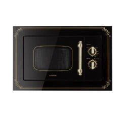 Victoria 20 Einbau-Mikrowelle, 20 L, 800 W, Grill: 1000 W, Schwarz