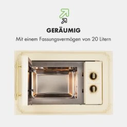 Victoria 20 Einbau-Mikrowelle, 20 L, 800 W, Grill: 1000 W, Elfenbein -Haushaltsgeräte Geschäft 10032592 de 0007 logo