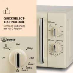 Caroline Mikrowellen-Grill 20 Ltr 700 W / 1000 W Ø 25,5cm Retro -Haushaltsgeräte Geschäft 10032641 de 0004 logo