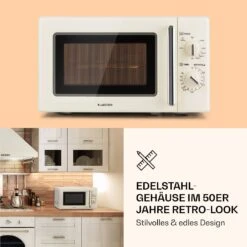 Caroline Mikrowellen-Grill 20 Ltr 700 W / 1000 W Ø 25,5cm Retro -Haushaltsgeräte Geschäft 10032641 de 0005 logo