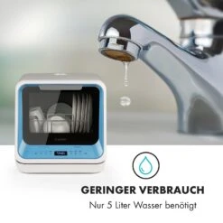 Amazonia Mini Geschirrspülmaschine 6 Programme LED-Display -Haushaltsgeräte Geschäft 10032678 de 0006 logo