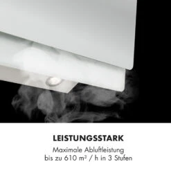 Aurica 90 Dunstabzugshaube 90cm 600 M³/h LED Touch Glas Weiß -Haushaltsgeräte Geschäft 10032767 de 0003 logo
