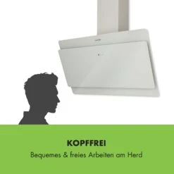 Aurica 90 Dunstabzugshaube 90cm 600 M³/h LED Touch Glas Weiß -Haushaltsgeräte Geschäft 10032767 de 0004 logo