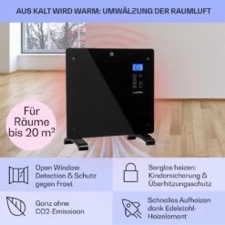 Norderney Konvektions-Heizgerät Thermostat Timer 1000W 20m² 13 Norderney Konvektions-Heizgerät Thermostat Timer 1000W 20m² -Haushaltsgeräte Geschäft 10032787 de 0004 usp