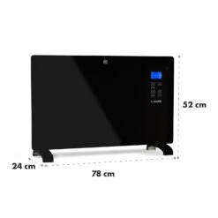 Norderney Konvektions-Heizgerät Thermostat Timer 2000W 30m² Schwarz -Haushaltsgeräte Geschäft 10032789 yy 0008 logo