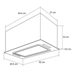 Hektor Dunstabzugshaube Einbau 52cm Abluft: 530 M³/h LED Touch Glas 20 Hektor Dunstabzugshaube Einbau 52cm Abluft: 530 M³/h LED Touch Glas -Haushaltsgeräte Geschäft 10032862 yy 0009 logo Klarstein Hektor Dunstabzugshaube Einbau weiss