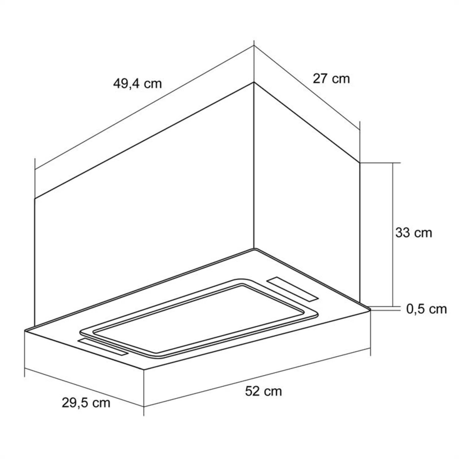 Hektor Dunstabzugshaube Einbau 52cm Abluft: 530 M³/h LED Touch Glas 11 Hektor Dunstabzugshaube Einbau 52cm Abluft: 530 M³/h LED Touch Glas – Bild 9