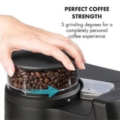 Aromatica II Duo Kaffeemaschine, Integriertes Mahlwerk, 1,25 L, Rot -Haushaltsgeräte Geschäft 10032866 yy 0006 logo Klarstein Aromatica II Duo Kaffeemaschine rot