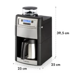 Aromatica II Thermo Kaffeemaschine, Mahlwerk, 1,25 L, Silber -Haushaltsgeräte Geschäft 10032875 yy 0011 logo Klarstein Aromatica II Thermo Kaffeemaschine silber