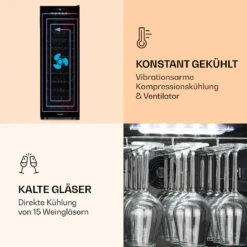 Bellevin 62 Weinkühlschrank 56 Flaschen 5-20°C EEC G 14 Bellevin 62 Weinkühlschrank 56 Flaschen 5-20°C EEC G -Haushaltsgeräte Geschäft 10032923 de 0005 logo