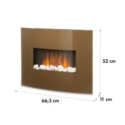 Curved Copper L&F Elektrischer Kamin 1000/2000W Glas Fernbedienung 15 Curved Copper L&F Elektrischer Kamin 1000/2000W Glas Fernbedienung -Haushaltsgeräte Geschäft 10032999 yy 0009 logo Klarstein Curved Copper L and F Curved Glass Panel