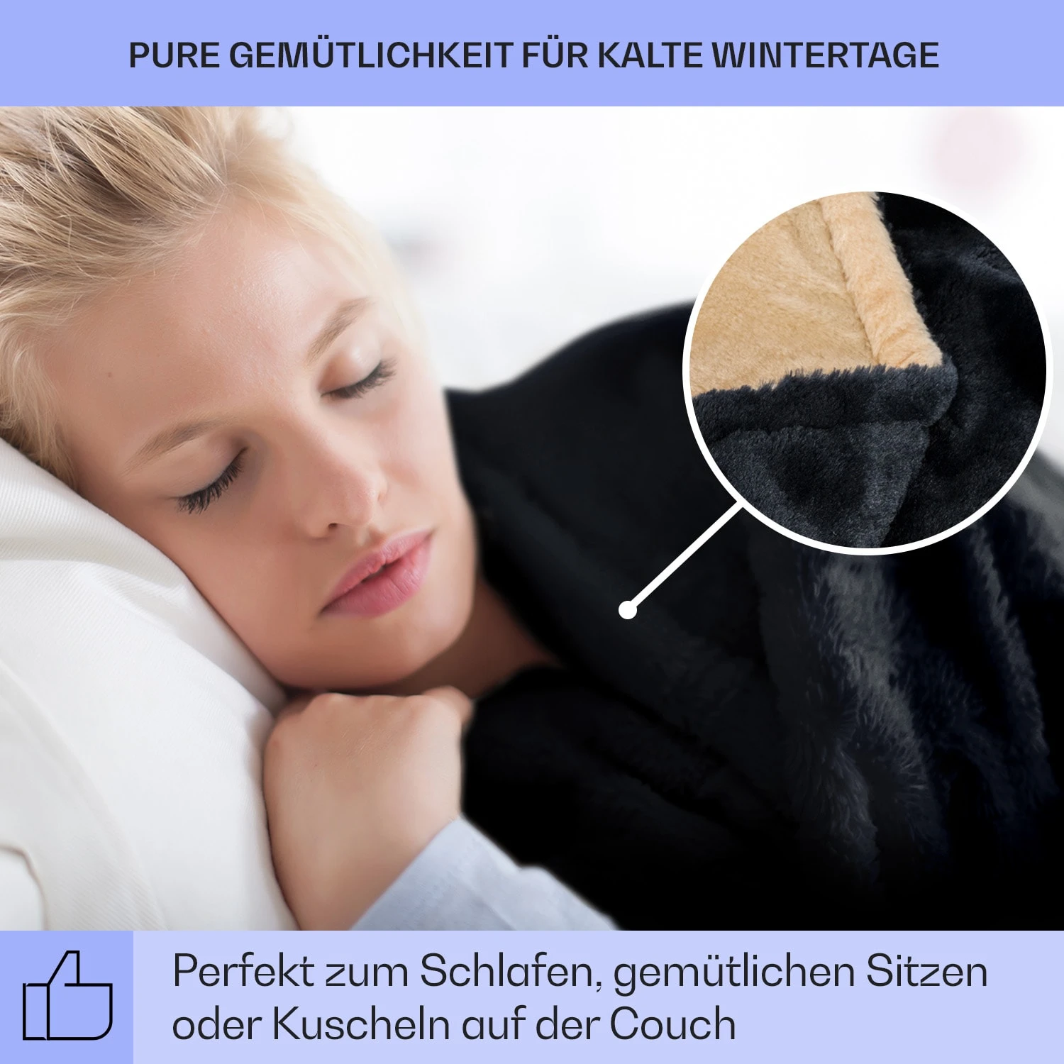 Dr. Watson SuperSoft Heizdecke 120 W 180 X 130 Cm Teddy-Plüsch 5 Dr. Watson SuperSoft Heizdecke 120 W 180 X 130 Cm Teddy-Plüsch – Bild 4