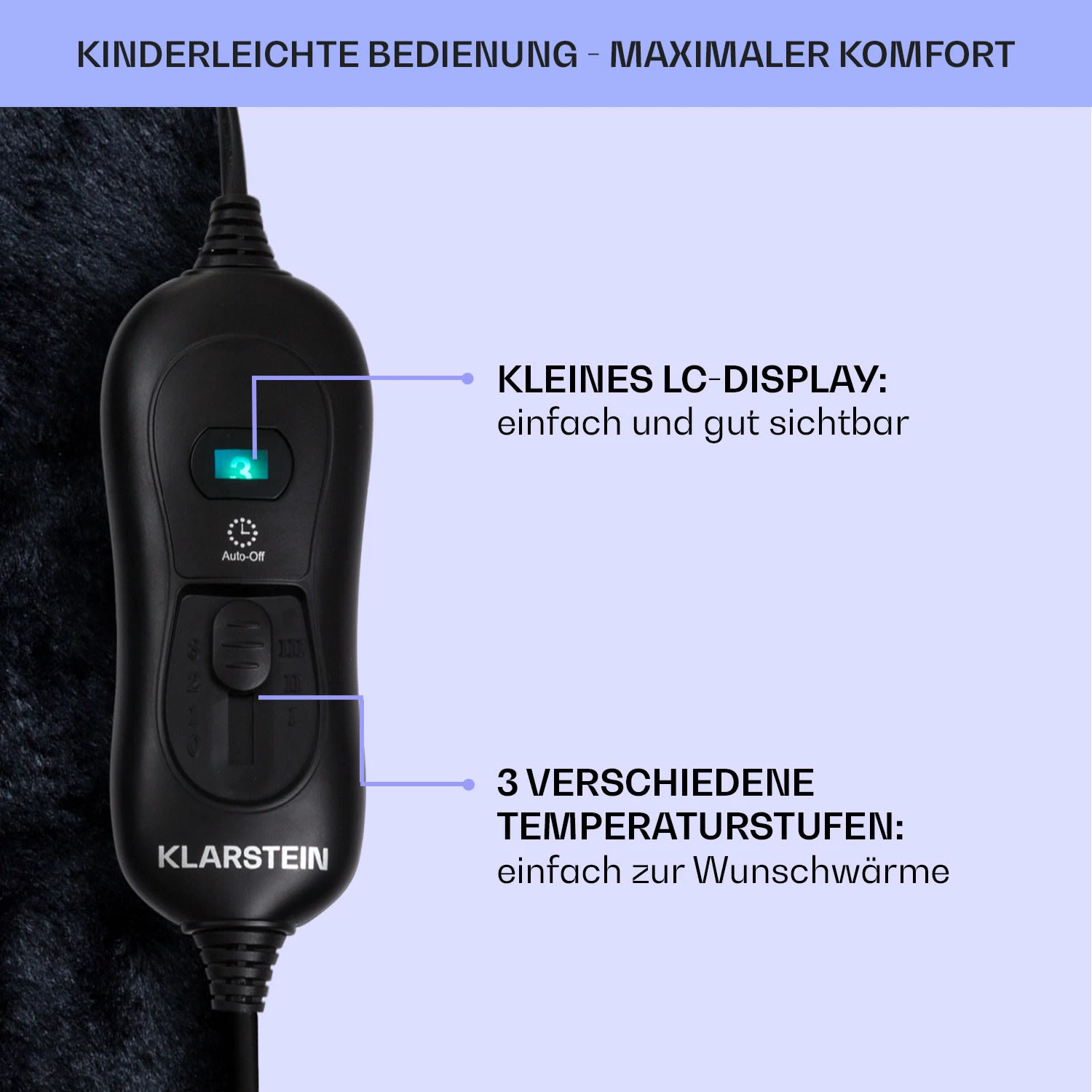 Dr. Watson SuperSoft Heizdecke 120 W 180 X 130 Cm Teddy-Plüsch 7 Dr. Watson SuperSoft Heizdecke 120 W 180 X 130 Cm Teddy-Plüsch – Bild 6