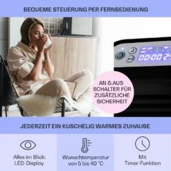 Hot Spot Slimcurve Heizgerät 80x40cm 40m² 2000W 5-40°C LED IP24 -Haushaltsgeräte Geschäft 10033017 de 0003 usp