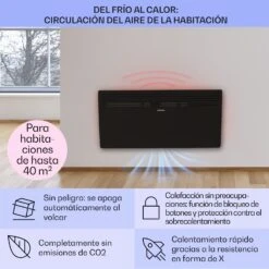 Hot Spot Slimcurve Heizgerät 80x40cm 40m² 2000W 5-40°C LED IP24 -Haushaltsgeräte Geschäft 10033017 de 0004 usp