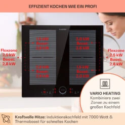 Delicatessa 60 Einbaukochfeld Induktion 4 Zonen 7000W Glaskeramik -Haushaltsgeräte Geschäft 10033021 de 0003 usp