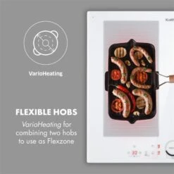 Delicatessa 60 Induktionskochfeld 4 Zonen 7000W Timer Weiß -Haushaltsgeräte Geschäft 10033027 yy 0003 logo Klarstein Delicatessa 60 Induktionskochfeld weiss