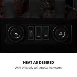 Innsbruck Elektrischer Kamin 1000/2000W Thermostat -Haushaltsgeräte Geschäft 10033092 yy 0004 logo Electric Fireplace Black YH15