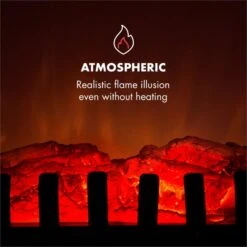 Innsbruck Elektrischer Kamin 1000/2000W Thermostat -Haushaltsgeräte Geschäft 10033092 yy 0005 logo Electric Fireplace Black YH15