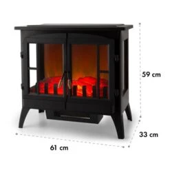 Innsbruck Elektrischer Kamin 1000/2000W Thermostat -Haushaltsgeräte Geschäft 10033092 yy 0008 logo Electric Fireplace Black YH15