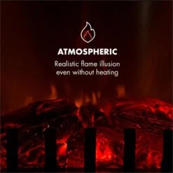 Graz Elektrischer Kamin 1000/2000W Thermostat PanoramaView -Haushaltsgeräte Geschäft 10033095 yy 0006 logo Klarstein Graz Elektrischer Kamin weiss