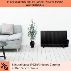 Wallander Ölradiator 800W Thermostat Ölheizung Ultraflach Schwarz -Haushaltsgeräte Geschäft 10033101 de 0007 usp