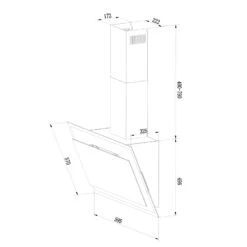 Mirage 60 Dunstabzugshaube 550m³/h Touch-Panel RGB-Ambiente-Licht Glas -Haushaltsgeräte Geschäft 10033116 yy 0009 logo