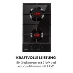 Ignito Domino Gaskochfeld 2-flammig Sabaf-Brenner Glaskeramik Schwarz -Haushaltsgeräte Geschäft 10033131 de 0006 logo