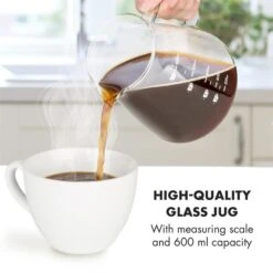 Craft Coffee Waage Timer Glaskanne Filteraufsatz 600ml Schwarz/weiß -Haushaltsgeräte Geschäft 10033182 yy 0007 logo Klarstein craft coffee Waage Kaffeebereiter schwarz weiss