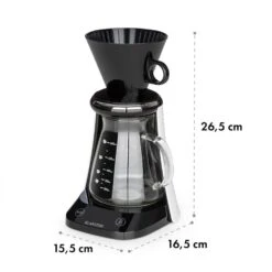 Craft Coffee Waage Timer Glaskanne Filteraufsatz 600ml Schwarz/weiß -Haushaltsgeräte Geschäft 10033182 yy 0008 logo Klarstein craft coffee Waage Kaffeebereiter schwarz weiss