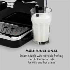 Espressionata Gusto Espressomaschine 1100W 15 Bar Druck Schwarz 17 Espressionata Gusto Espressomaschine 1100W 15 Bar Druck Schwarz -Haushaltsgeräte Geschäft 10033209 yy 0007 logo Klarstein Espressionata Gusto Espressomaschine