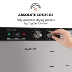 Master Jerky 24 Dörrautomat 5850W 40-90 °C 15h-Timer Edelstahl Silber -Haushaltsgeräte Geschäft 10033214 yy 0003 logo Klarstein Master Jerky 24 Doerrautomat silber