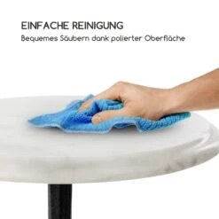 Patras-XS Bistro-Tisch Marmortischplatte Ø30cm Gusseiserner Standfuß -Haushaltsgeräte Geschäft 10033238 de 0004 logo