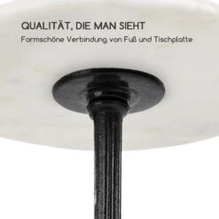 Patras-XS Bistro-Tisch Marmortischplatte Ø30cm Gusseiserner Standfuß -Haushaltsgeräte Geschäft 10033238 de 0006 logo