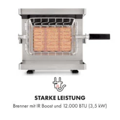Crossfire Vertikaler Gasgrill 800°C Infrarot-Brenner 12.000 BTU Silber -Haushaltsgeräte Geschäft 10033288 de 0003 logo