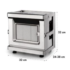 Crossfire Vertikaler Gasgrill 800°C Infrarot-Brenner 12.000 BTU Silber -Haushaltsgeräte Geschäft 10033288 yy 0011 logo Klarstein Crossfire Vertikaler Gasgrill silber reedit