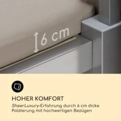 Eremitage Double Sunbed 2 Pers Stahl-Rahmen Sonnendach Vorhänge Taupe -Haushaltsgeräte Geschäft 10033316 de 0006 logo