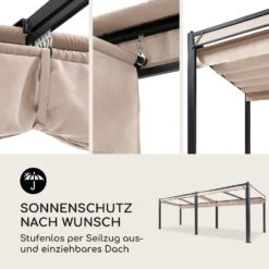 Pantheon Cortina Pavillon Mit Dach 3x6m 4 Seitenteile Beige -Haushaltsgeräte Geschäft 10033320 de 0003 logo