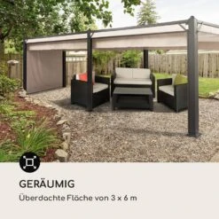 Pantheon Cortina Pavillon Mit Dach 3x6m 4 Seitenteile Beige -Haushaltsgeräte Geschäft 10033320 de 0004 logo