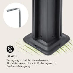 Pantheon Cortina Pavillon Mit Dach 3x6m 4 Seitenteile Beige -Haushaltsgeräte Geschäft 10033320 de 0006 logo