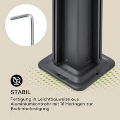 Pantheon Cortina Pavillon Mit Dach 3x6m 4 Seitenteile Grau -Haushaltsgeräte Geschäft 10033321 de 0006 logo