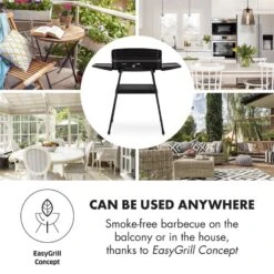 Porterhouse Elektrogrill 2200W Antihaft-Grillfläche Schwarz -Haushaltsgeräte Geschäft 10033322 yy 0006 logo Klarstein Porterhouse Elektrogrill 2200W schwarz