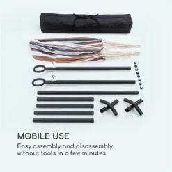 Sri Lanka Swing Hängematte Stahlrahmen 160 Kg Max. Gestreift -Haushaltsgeräte Geschäft 10033371 yy 0007 logo Blumfeldt Sri Lanka Swing Haengematte gestreift