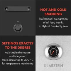 Flintstone Steel Räucherofen 1600 W Integriertes Thermometer Edelstahl 12 Flintstone Steel Räucherofen 1600 W Integriertes Thermometer Edelstahl -Haushaltsgeräte Geschäft 10033372 yy 0004 logo Klarstein Flintstone Steel Raeucherofen Edelstahl reedit