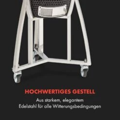 Queensize Kamado Grill Thermometer Abnehmbare Seitenteile Schwarz -Haushaltsgeräte Geschäft 10033377 de 0008 logo
