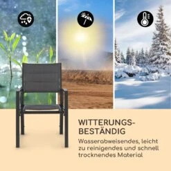 Torremolinos Gartenstühle 2 St. Aluminium ComfortMesh Dunkelgrau -Haushaltsgeräte Geschäft 10033404 de 0006 logo